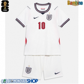 Maglie da calcio Inghilterra Jude Bellingham #10 Prima Maglia Bambino Mondiali 2026  Manica Corta (+ Pantaloni corti)